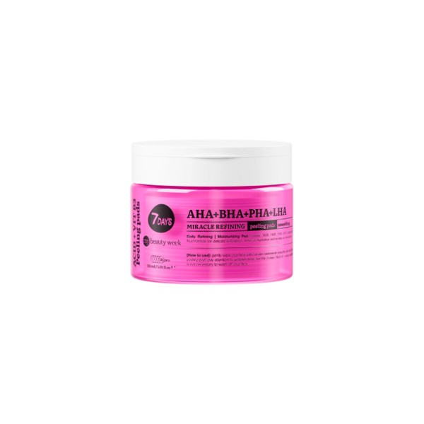 MY BEAUTY WEEK FACE MIRACLE REFINING PEELING PADS AHA+BHA+PHA+LHA