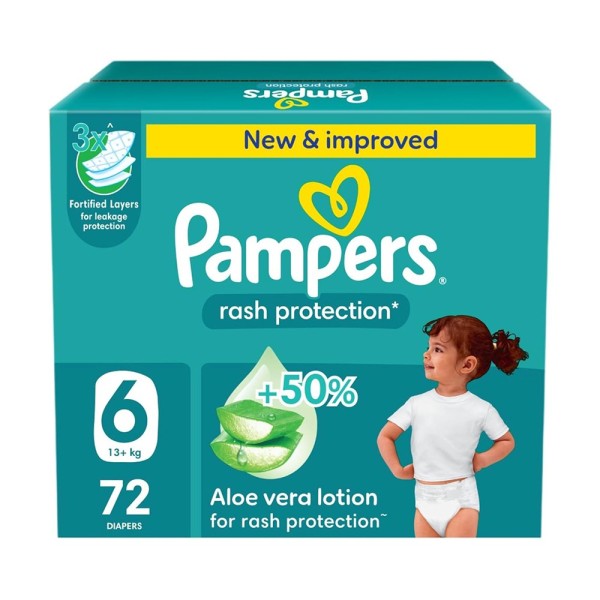 PAMPERS MEGA BOX BABY DIAPERS SIZE6 13+KG