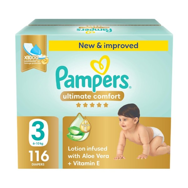 PAMPERS PREMIUM MEGA BOX BABY DIAPERS SIZE3 6-10KG
