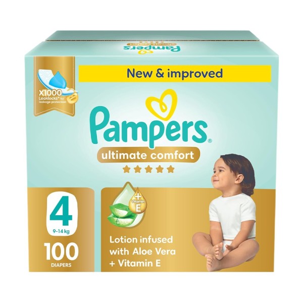 PAMPERS PREMIUM MEGA BOX BABY DIAPERS SIZE4 9-14KG 