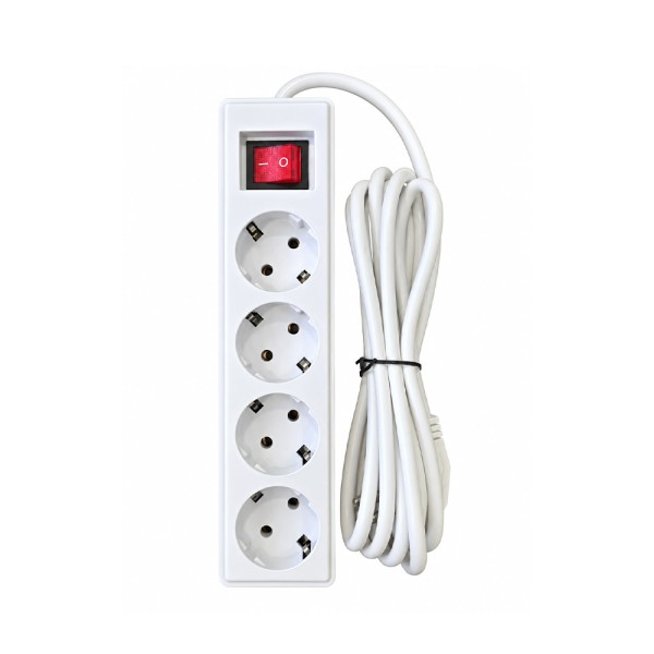 LAMPA RALLONGE 4 OUTLETSOCKET-3M.-1800W-16A-BC