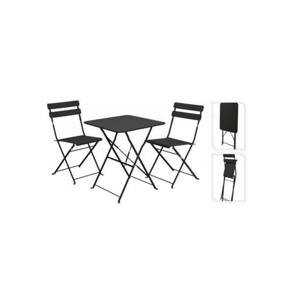  BISTRO FOLDABLE BLACK SET