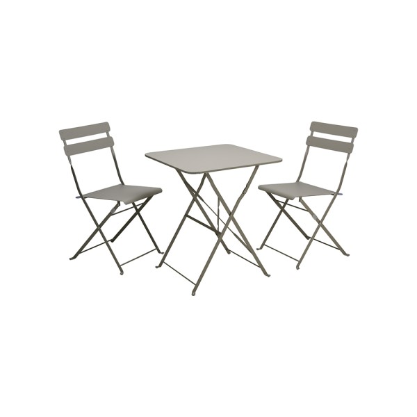  BISTRO FOLDABLE TAUPE SET