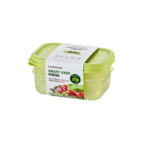 LOCK+LOCK FRESH BLOCK 31 DAYS FOOD SAVING SET 330ML