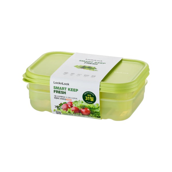 LOCK+LOCK FRESH BLOCK 31 DAYS FOOD SAVING SET 760ML