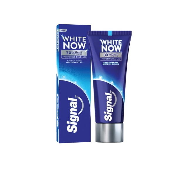 SIGNAL TOOTHPASTE WHITE NOW WHITENING THAT LAST