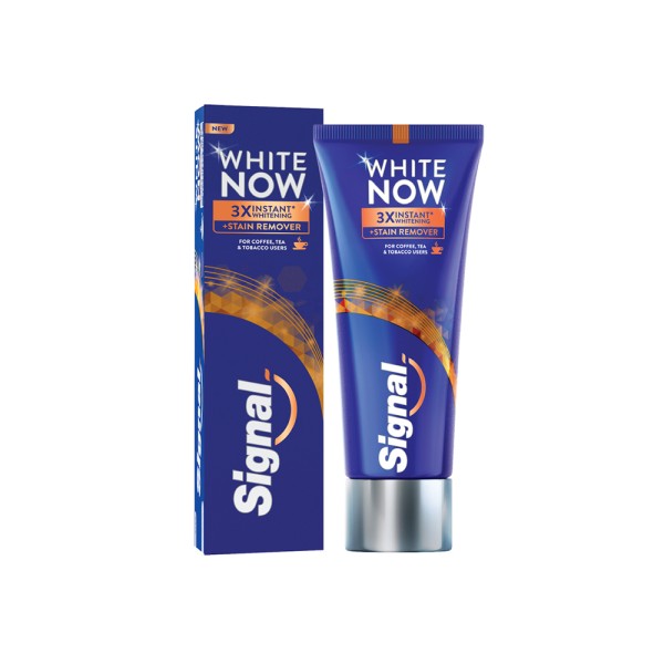 SIGNAL TOOTHPASTE WHITE NOW STAIN REMOVER