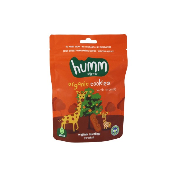 HUMM ORGANIC ORGANIC REFRESHING COOKIES WITH ORANGE FLAVOR