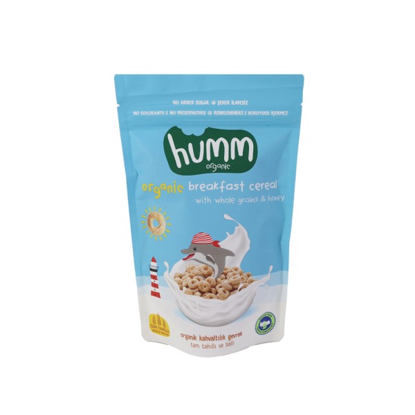 HUMM ORGANIC ORGANIC CRUNCHY CEREAL WITH HONEY AND WHOLE GRAINS