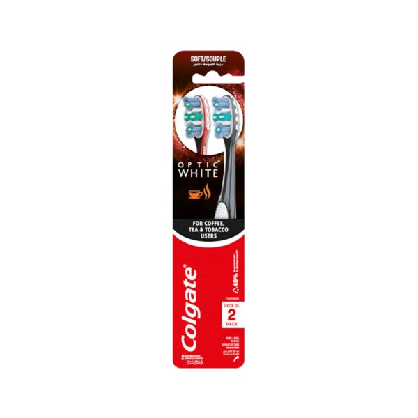 COLGATE TOOTHBRUSH 360 ADVANCED COFFEE AND TOBACO 1+1