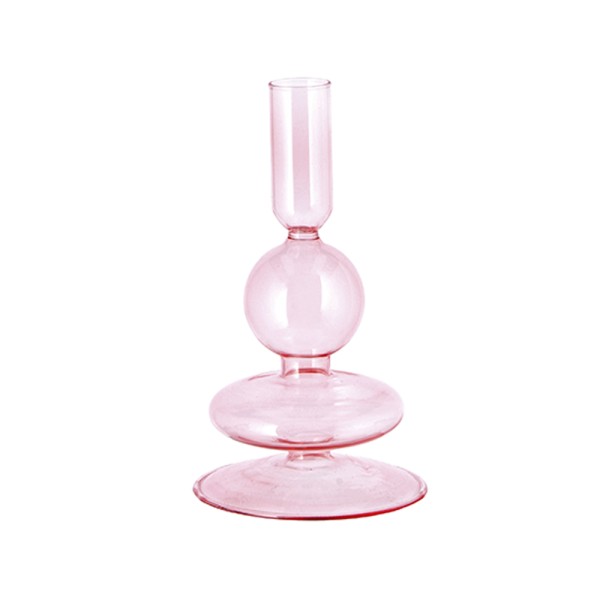 AD TREND P-CANDLE IN GLASS ASS4COL