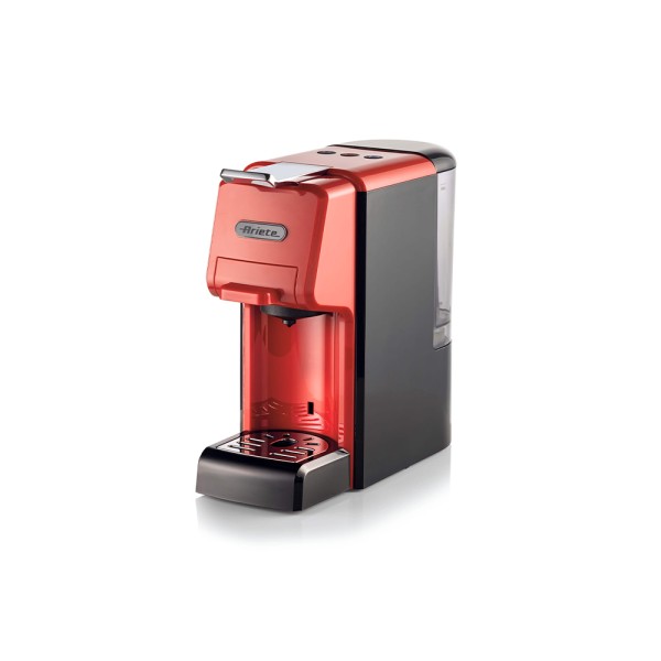 ARIETE COFFEE MACHINE W.CAPSULES 19 BAR RED
