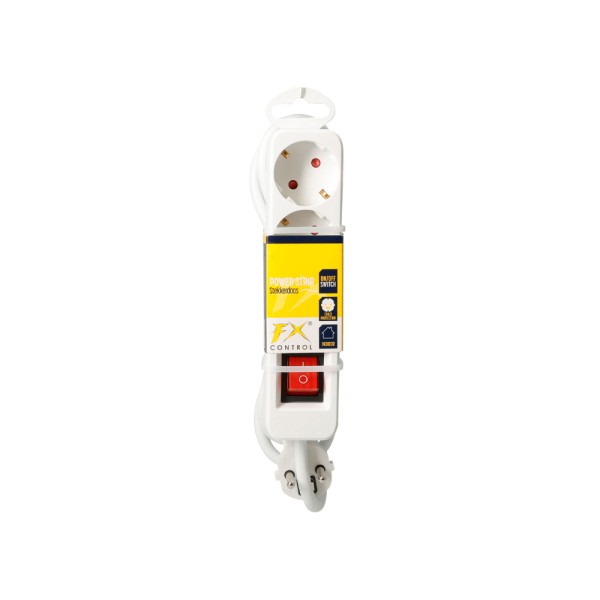 FX TOOLS POWER SOCKET 3 WAY WHITE