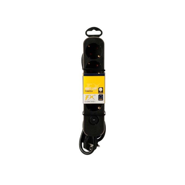 FX TOOLS POWER SOCKET 4 WAY BLACK