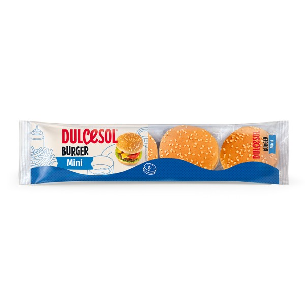 DULCESOL MINI BURGER WITH SESAME 8PC