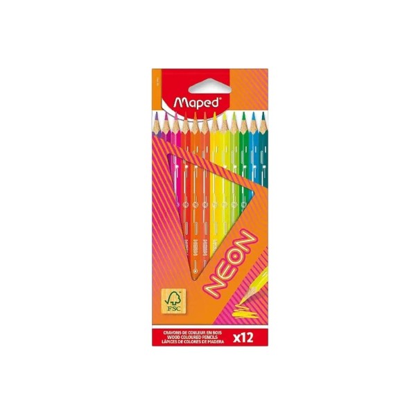 MAPED COLOURED PENCILS NEON