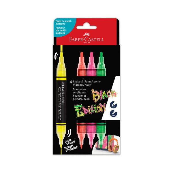 FABER ACRYLIC MARKERS NEON