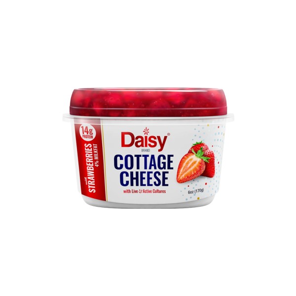 DAISY 4PCENT COTTAGE CHEESE WITH STRAWBERRY