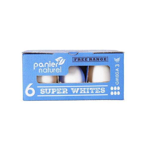 PANIER NAT SUPER WHITES EGGS