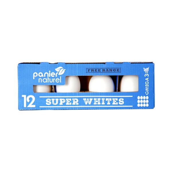 PANIER NAT SUPER WHITES EGGS