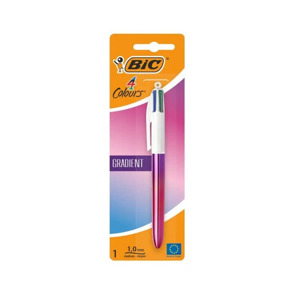 BIC 4 COLORS SHINE BLISTER OF 1