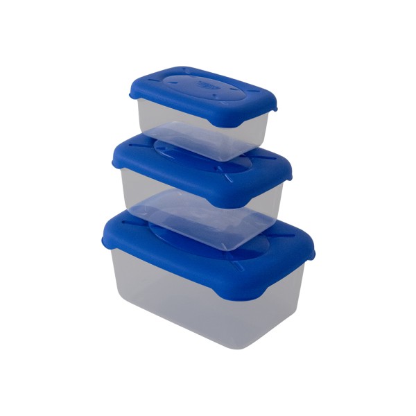 BELLI E FORTI RECT. FOOD CONTAINER BLU