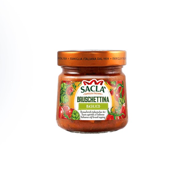 SACLA TOMATO AND BASIL BRUSCHETTA