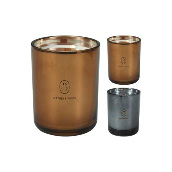  SCENTED WAX IN ELECTRIC GLASS W. WOODEN WICK