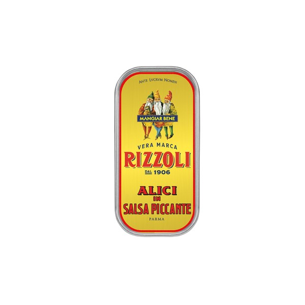 RIZZOLI ANCHOVIES FILLETS IN SPICY SAUCE TIN
