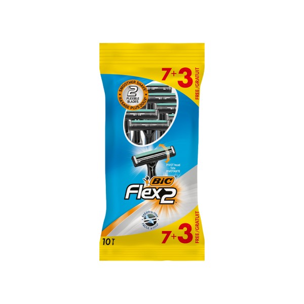 BIC RAZOR FLEX 2 BLADES PIVOT 7+3