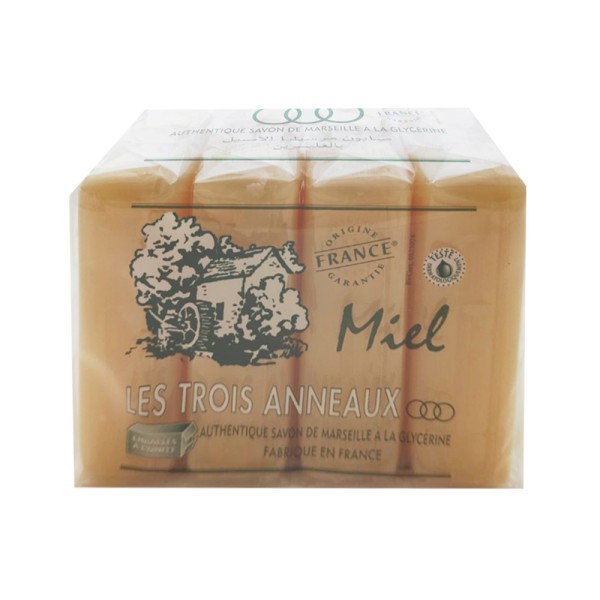LES TROIS ANNEAUX SAVON DE MARSEILLE MIEL