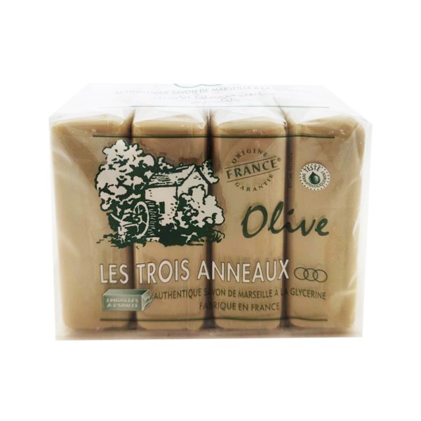 LES TROIS ANNEAUX SAVON DE MARSEILLE OLIVE