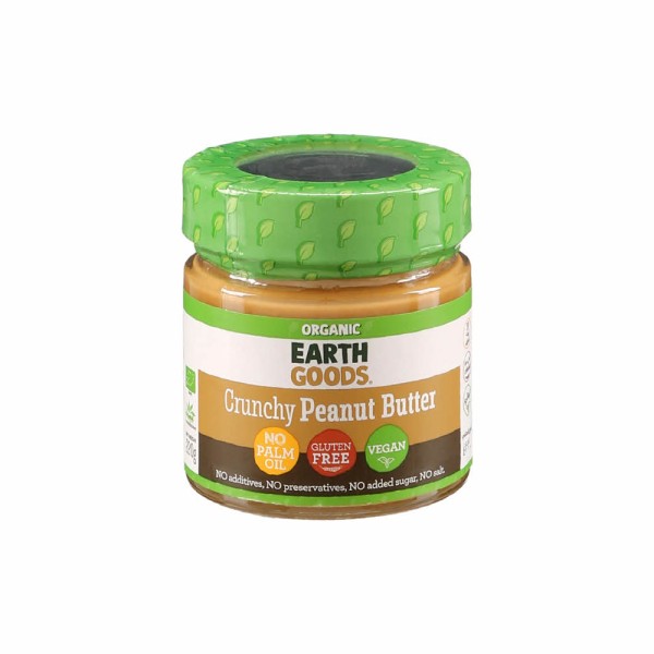 EARTH GOODS ORGANIC PEANUT BUTTER CRUNCHY 