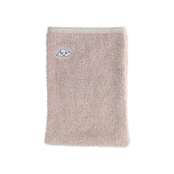 PARSA BABY WASH MITT WITH PRINTED SEAM