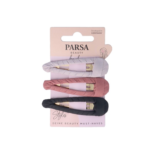 PARSA MULTICORED HAIR CLIPS SATIN