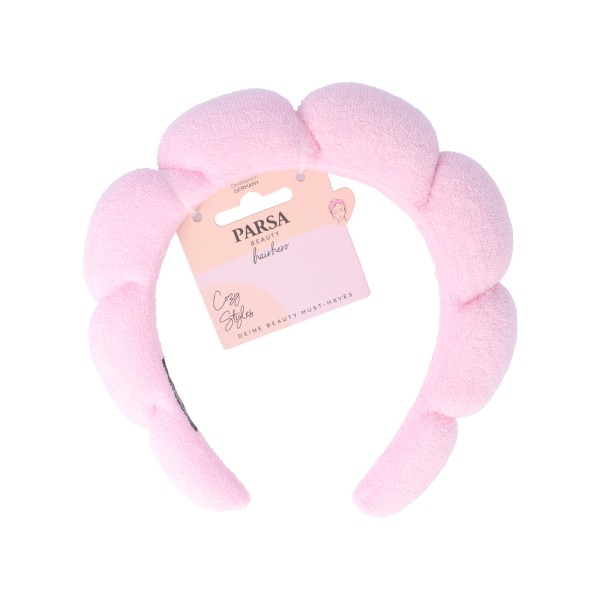 PARSA HAIRBAND PINK MICROFIBRE