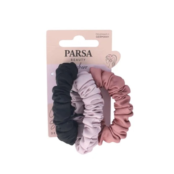 PARSA SCRUNCHIES MULTICOLORED SATIN