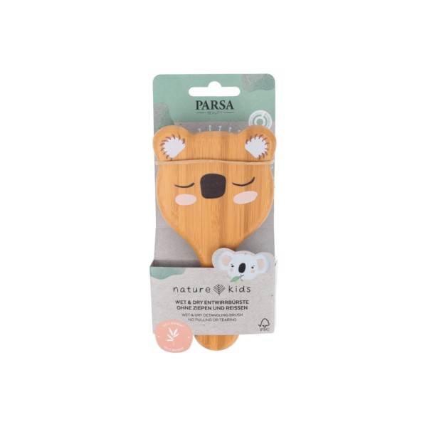 PARSA KIDS HAIR BRUSH WITH HANDLE KOALA PRINT