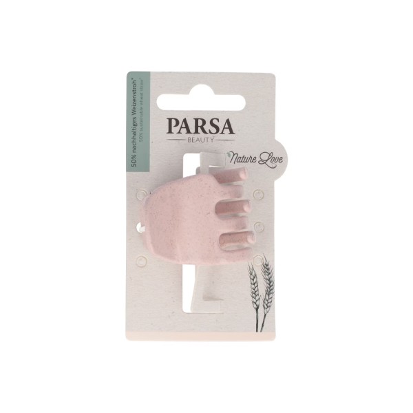 PARSA HAIRCLAW MEDIUM PINK WHEAT STRAW