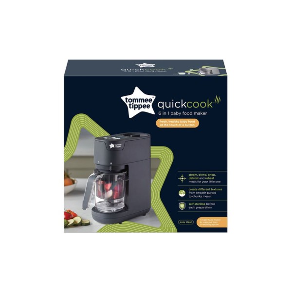 TOM TIPPEE  TT 6 IN 1 BABY FOOD MAKER BLACK
