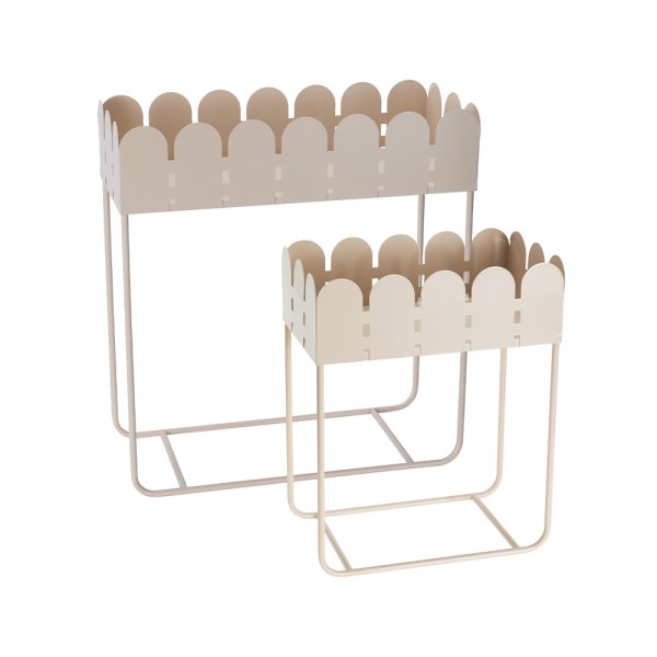 EH PLANTER WAVE EDGE STANDING SET OF 2
