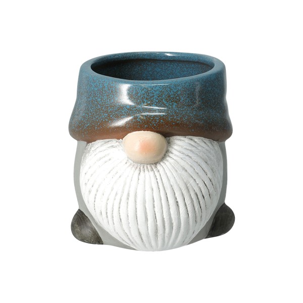 EH FLOWERPOT GNOME PORCELAIN 12X11.5CM