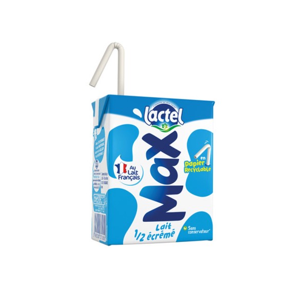 LACTEL UHT LAIT 1/2 ECREME 