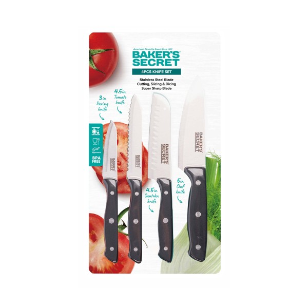BAKER'S SECRET KITCHEN KNIFE WITH SS+PP HANDLE    
