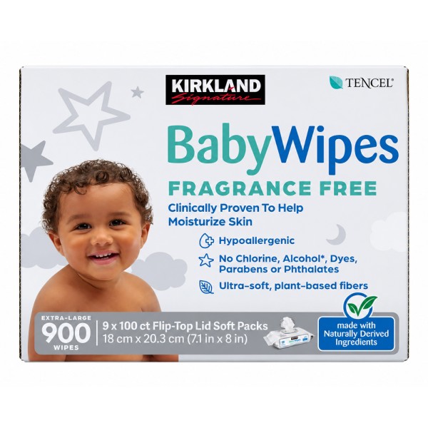 KIRKLAND BABY WIPES FRAGNANCE FREE