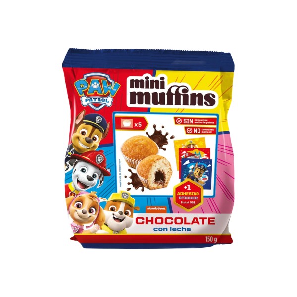 MONTE LARA PAW PATROL MINI MUFFINS CHOCO FILLED