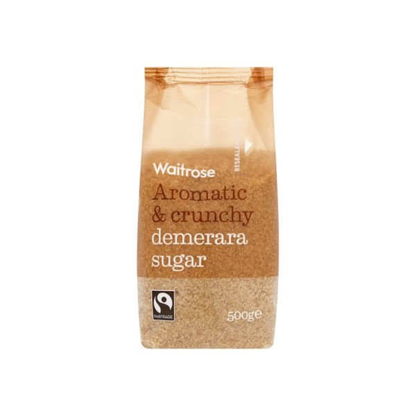 WAITROSE ROMANTIC AND CRUNCHY DEMERARA SUGAR