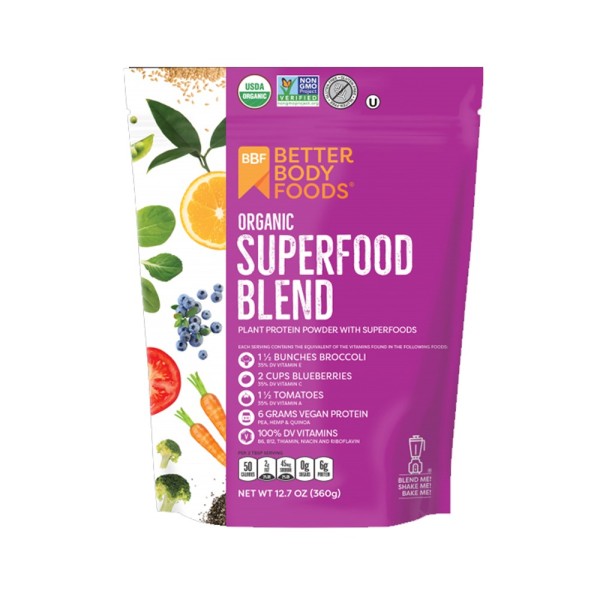 BETTER BODY FOODS ORGANIC SUPERFOOD BLEND