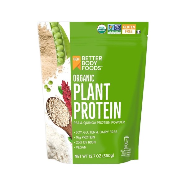 BETTER BODY FOODS ORGANIC PLANT PROTEIN