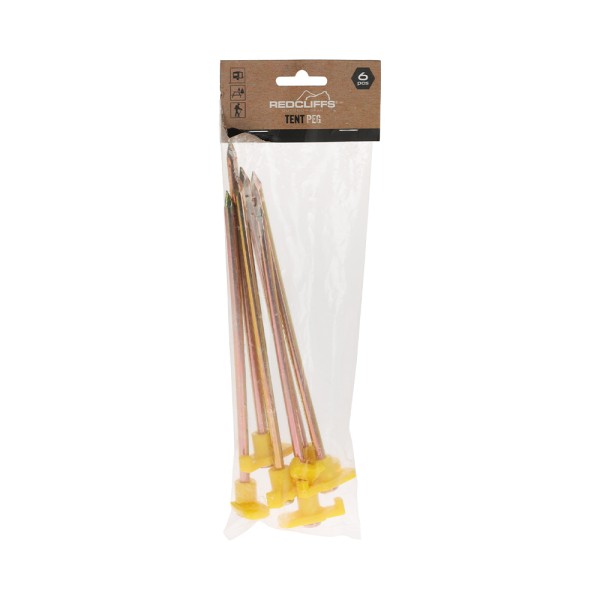 REDLIFFS TENT PEGS, 5 ASSORTED DESIGNS IN INNER CARTON, EAC